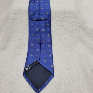 Hart Schaffner Marx Mens Necktie Geometric Pattern 100% Silk Made In The USA